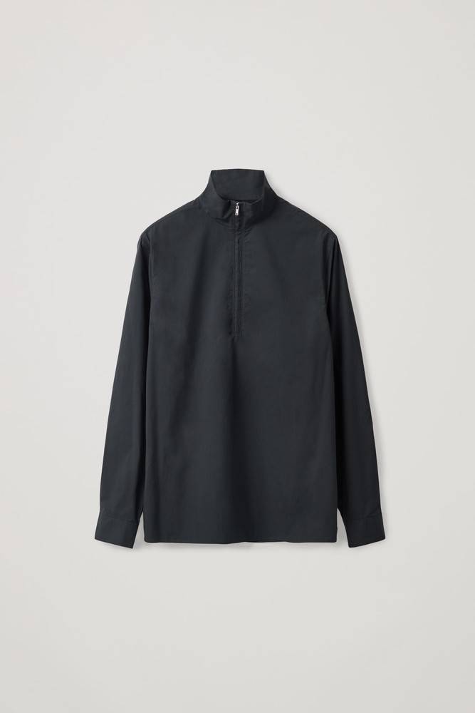 RELAXED BUTTON-UP CHINOS
