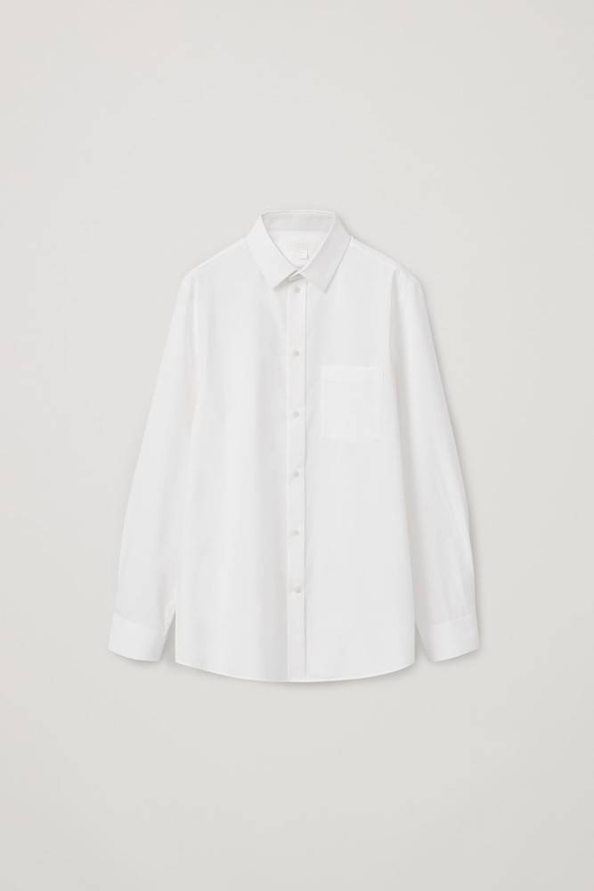 RELAXED BUTTON-UP CHINOS