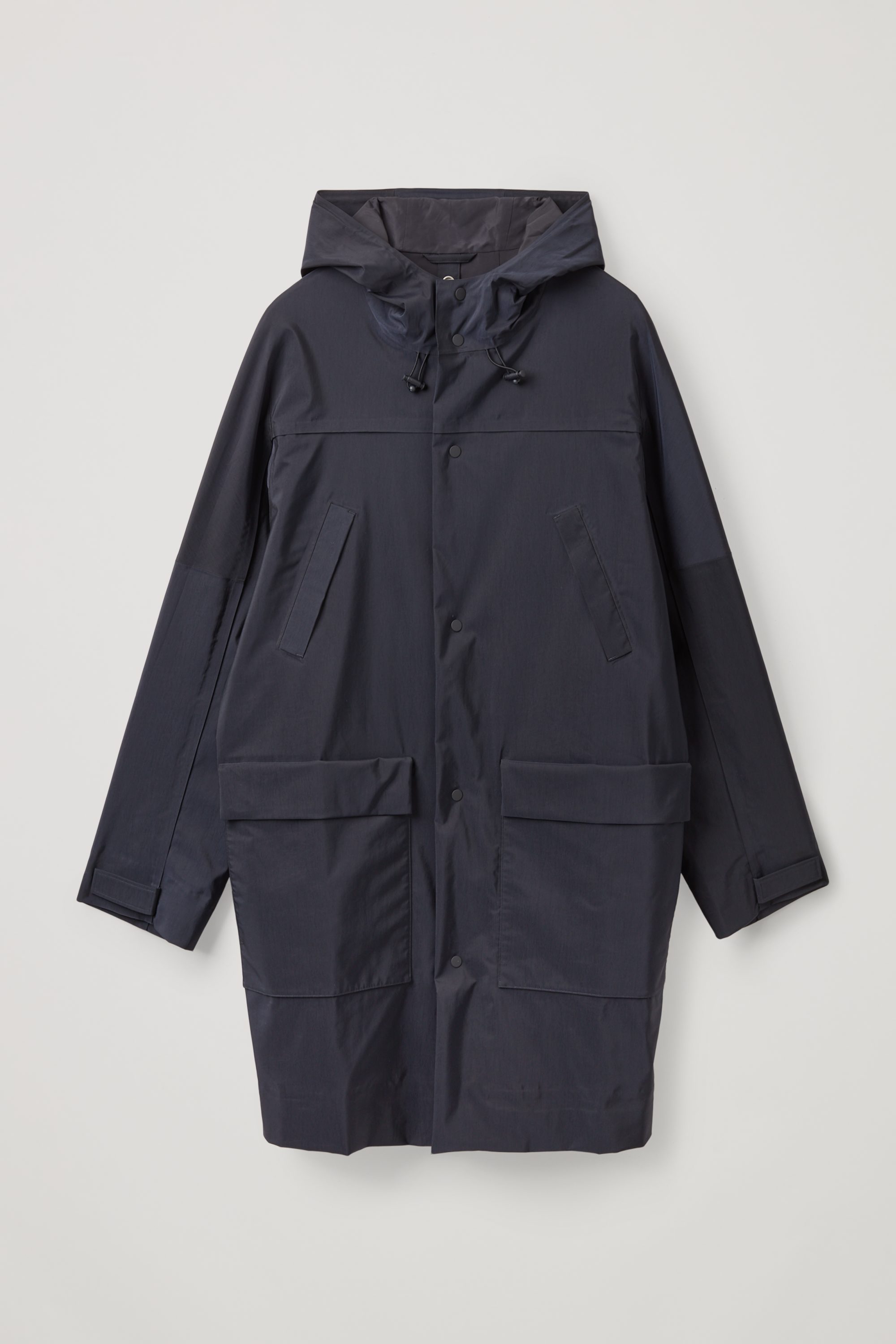 中长款连帽雨衣外套 - cos官网