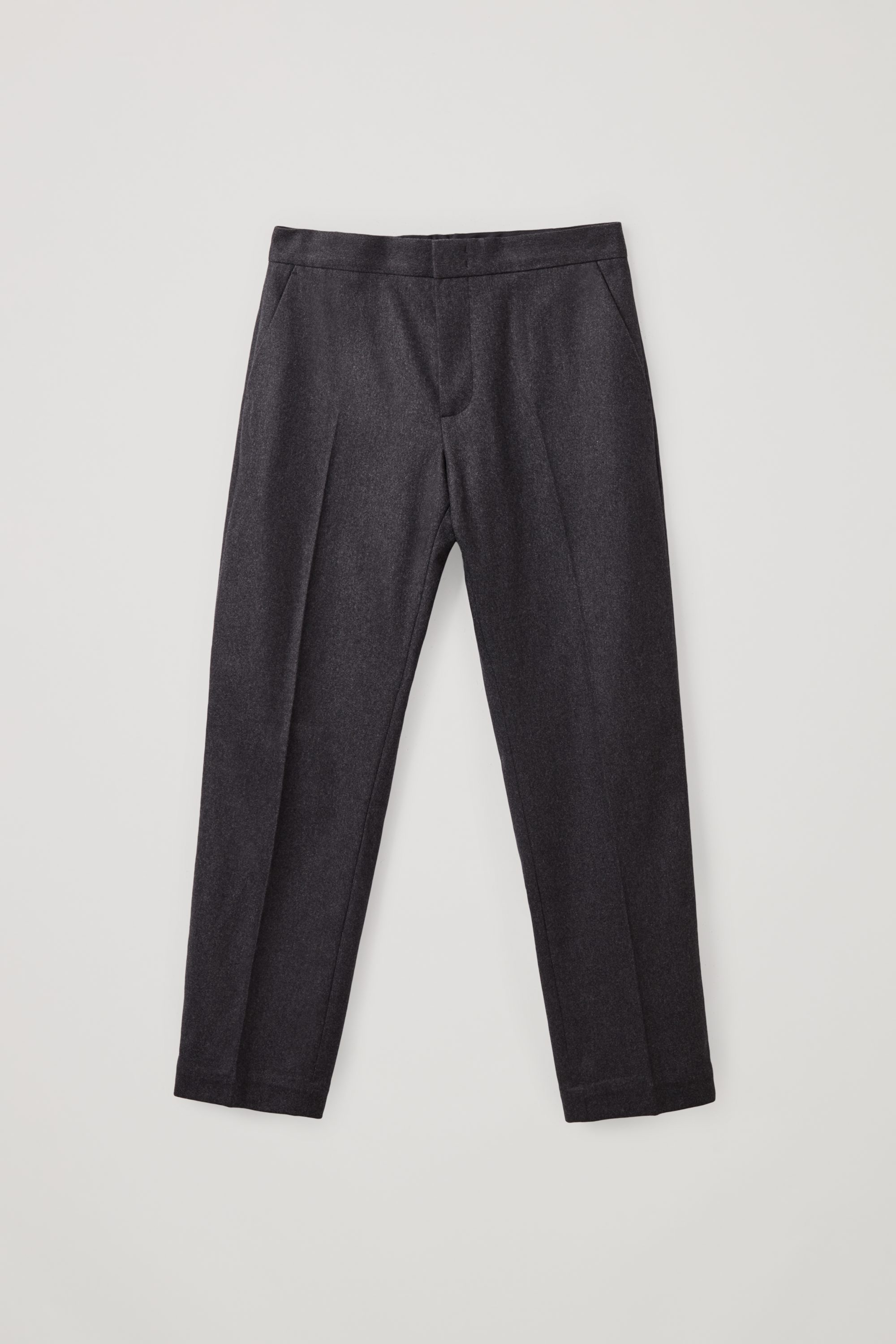 羊毛混纺锥形西裤