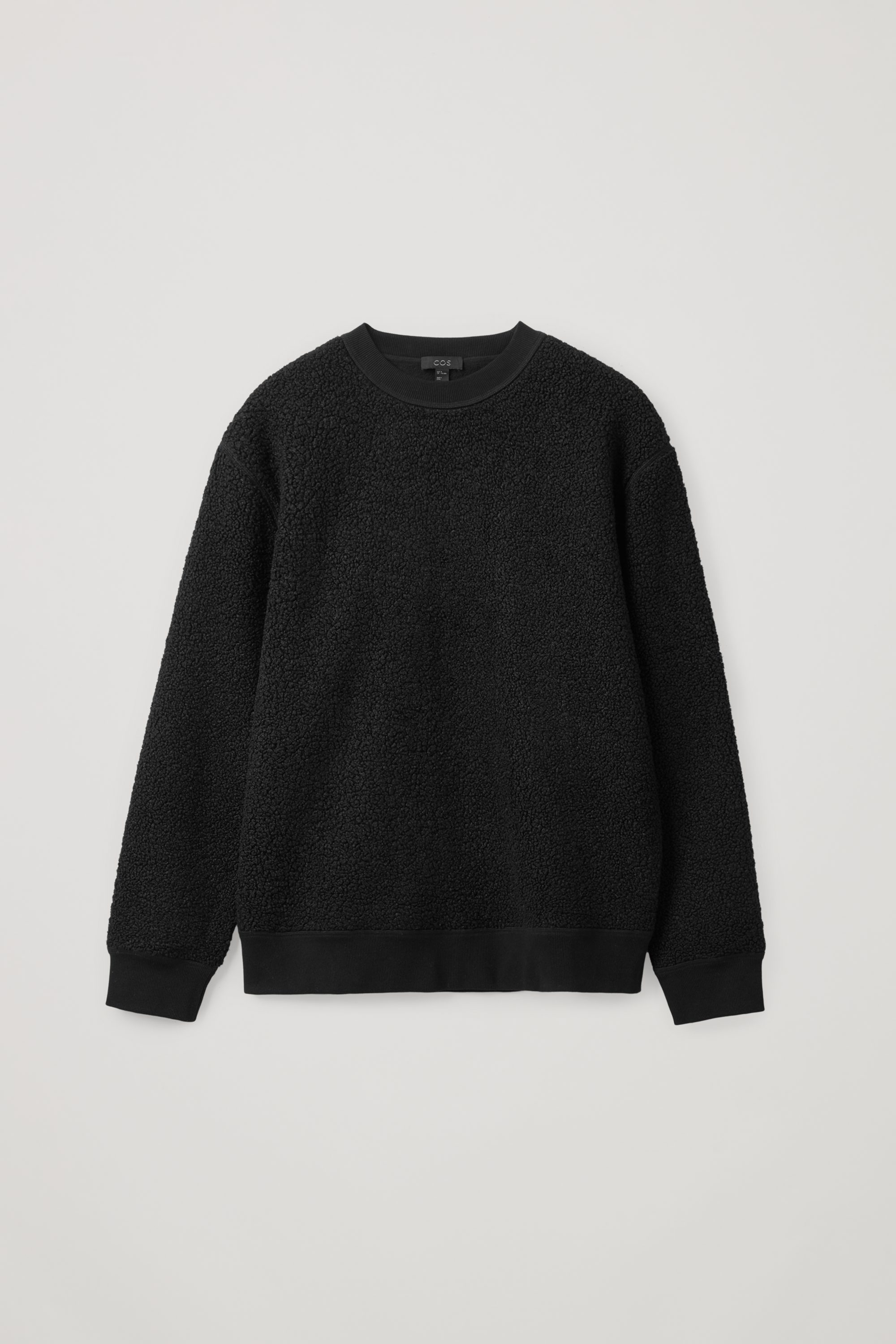 休闲版型泰迪绒圆领卫衣 - cos官网